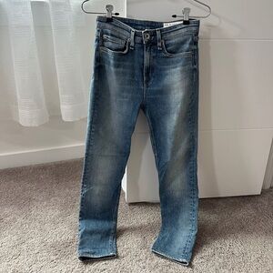 Rag & Bone Nina High Rise Ankle Skinny Jean size 24 hemmed to 24”
